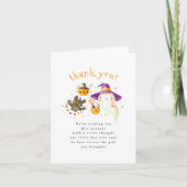 Een beetje Boo Schattige Halloween bedankkaart (Voorkant)