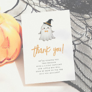 Een beetje Boo Schattige Halloween bedankkaart