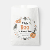 Een beetje Boo Schattige Halloween pompoen Baby sh Bedankzakje (Voorkant)