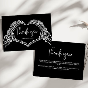 Een beetje boo schedel Halloween Baby shower Bedankkaart