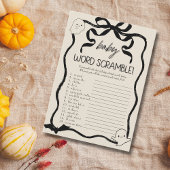 Een beetje Boo Word Scramble baby spel kaart