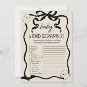 Een beetje Boo Word Scramble baby spel kaart (Voorkant)