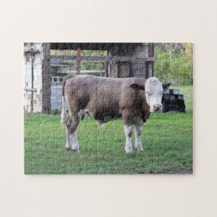 Een beetje bull - Boerderij leven puzzle Legpuzzel