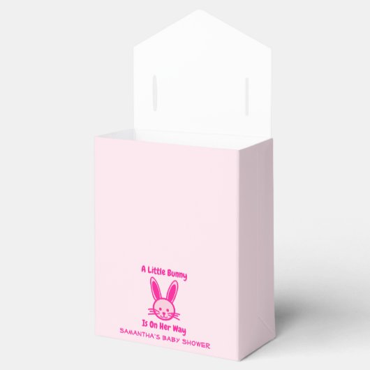 Een beetje Bunny is onderweg. Bedankdoosjes (Geopend)