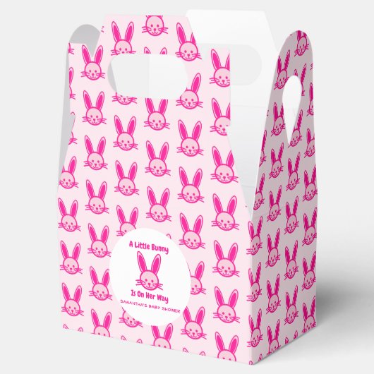 Een beetje Bunny is onderweg. Bedankdoosjes (Geopend)