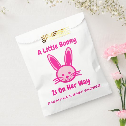 Een beetje Bunny is onderweg. Bedankzakje (Gezegeld)