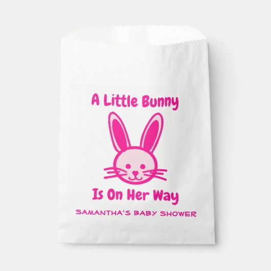 Een beetje Bunny is onderweg. Bedankzakje (Voorkant)