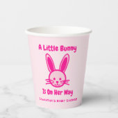 Een beetje Bunny is onderweg. Papieren Bekers (Voorkant)