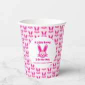 Een beetje Bunny is onderweg. Papieren Bekers (Voorkant)