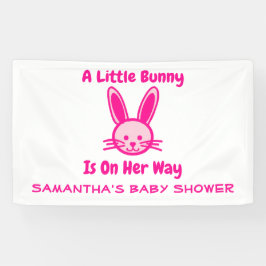 Een beetje Bunny is onderweg. Spandoek