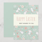 Een beetje Bunny Love je Fotopaasje Feestdagenkaart (Voorkant / Achterkant)