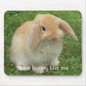 een beetje bunny luvs me muismat (Voorkant)