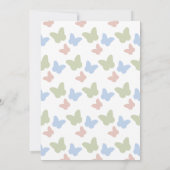 Een beetje Butterfly Daffodil Virtual Baby shower Kaart (Achterkant)