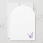 Een beetje Butterfly Floral Wildflower Baby shower Kaart (Achterkant)