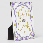 Een beetje Butterfly is onderweg naar tafel Plaque Fotoplaat (Zijkant)