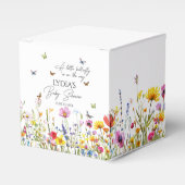 Een beetje Butterfly Wildflowers Baby shower Bedankdoosjes (Voorkant Zijde)