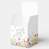 Een beetje Butterfly Wildflowers Baby shower Bedankdoosjes (Geopend)