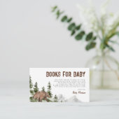 Een beetje Camper Beer Boeken voor Baby Boy Shower Informatiekaartje (Staand voorkant)