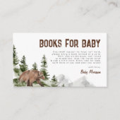 Een beetje Camper Beer Boeken voor Baby Boy Shower Informatiekaartje (Voorkant)