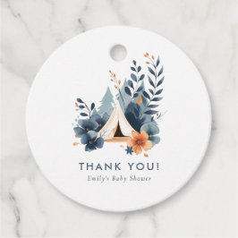 Een beetje Camper Forest Baby shower Bedankjes Labels