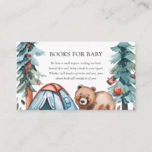 Een beetje Camper Forest Baby shower Informatiekaartje