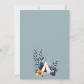 Een beetje Camper Forest Baby shower Invitation Kaart (Achterkant)