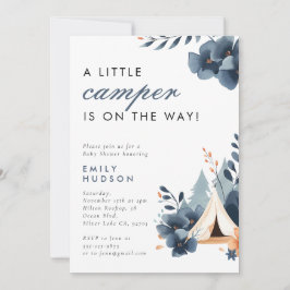 Een beetje Camper Forest Baby shower Invitation Kaart