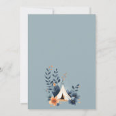 Een beetje Camper Forest Baby shower Invitation Kaart (Achterkant)