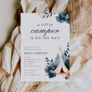 Een beetje Camper Forest Baby shower Invitation Kaart