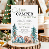 Een beetje Camper Forest Baby shower Invitation Kaart