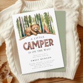Een beetje Camper Forest Baby shower Invitation Kaart