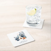 Een beetje Camper Forest Baby shower Kartonnen Onderzetters (Insitu)