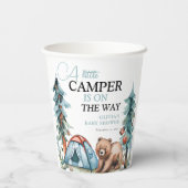 Een beetje Camper Forest Baby shower Papieren Bekers (Achterkant)