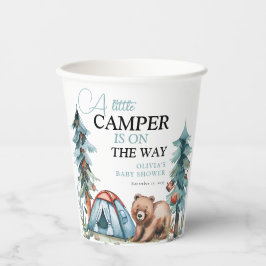 Een beetje Camper Forest Baby shower Papieren Bekers