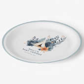 Een beetje Camper Forest Baby shower Papieren Bordje (Gekanteld)