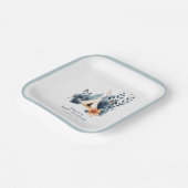 Een beetje Camper Forest Baby shower Papieren Bordje (Gebogen)