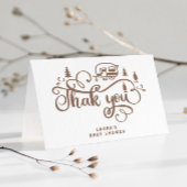 Een beetje camper minimalistisch baby shower Dank  Kaart