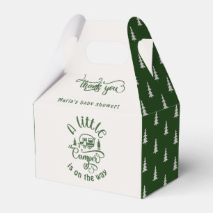 Een beetje Camper minimalistische baby showor groe Bedankdoosjes