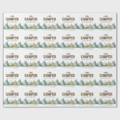 Een beetje camper rustiek hout Baby shower Cadeaupapier (Vlak)