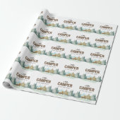 Een beetje camper rustiek hout Baby shower Cadeaupapier (Uitgerold)