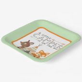 Een beetje camper tipi Baby shower Papieren Bordje (Gebogen)