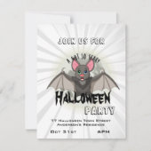 Een beetje Cartoon en een niet zo eng halloween Kaart (Voorkant)