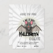 Een beetje Cartoon en een niet zo eng halloween Kaart (Voorkant / Achterkant)