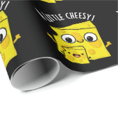 Een beetje cheesy grappig eten Pun Dark BG Cadeaupapier (Rol Hoek)
