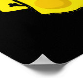 Een beetje cheesy grappig eten Pun Dark BG Poster (Hoek)