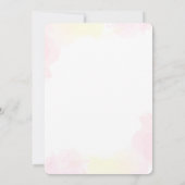 Een beetje Chick Baby Chicken Baby shower Invitati Kaart (Achterkant)