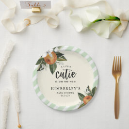 Een beetje clementine Baby shower Bord