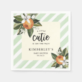 Een beetje clementine Baby shower papier Servet