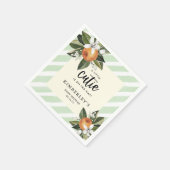 Een beetje clementine Baby shower papier Servet (Hoek)
