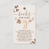 Een beetje Cowboy Baby shower Boy Books voor Baby Informatiekaartje (Voorkant)